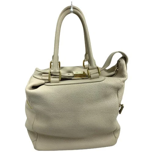 CELINE Handbag leather beige Old logo Mini Boston Women Secondhand