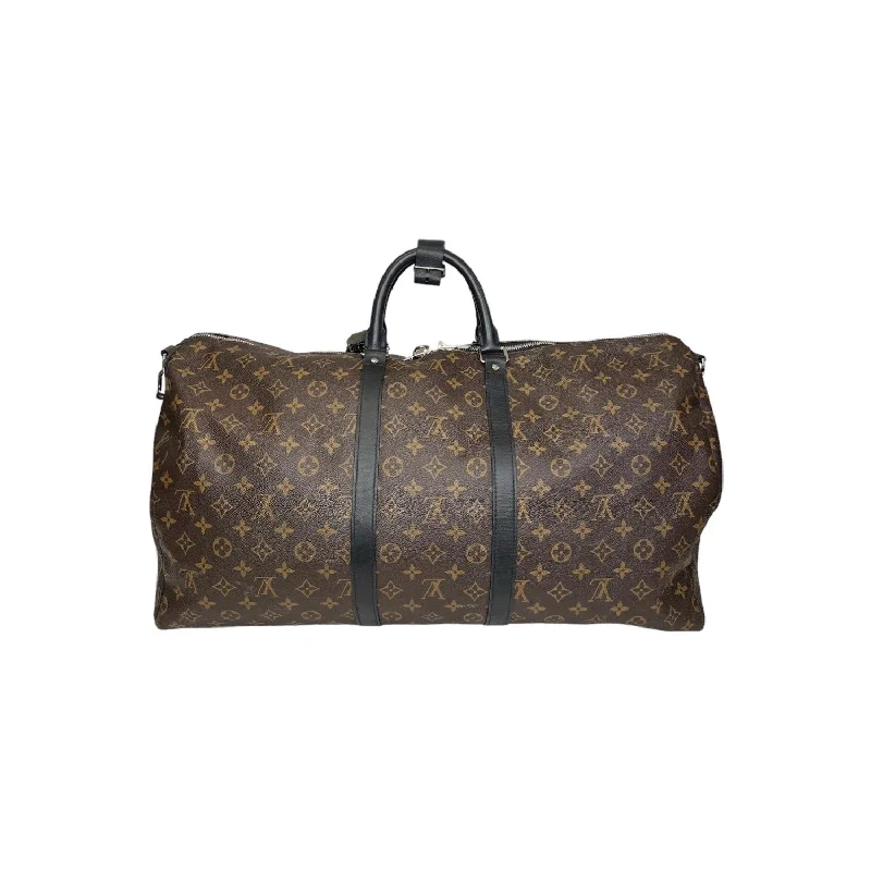 Louis Vuitton Monogram Macassar Keepall Bandoulière 55